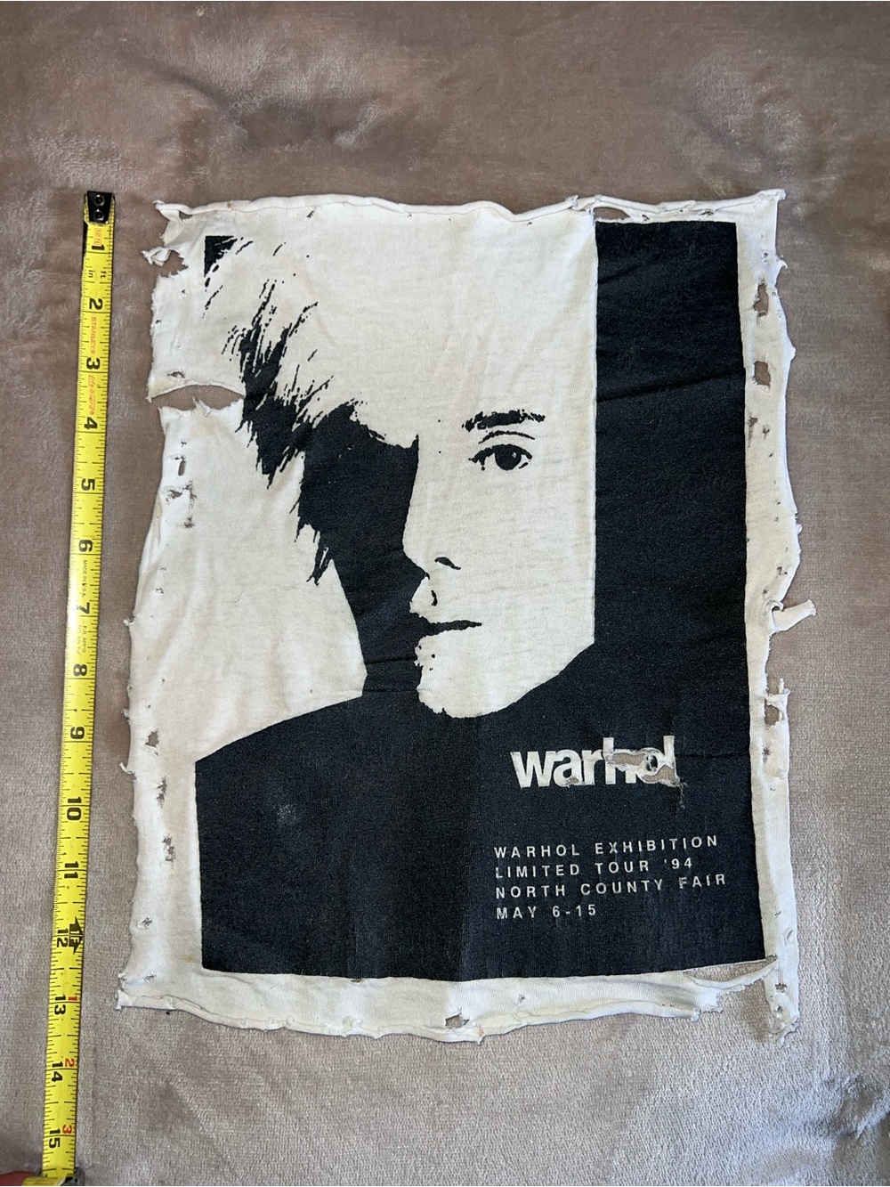 90s ANDY WARHOL T-Shirt Art Patch